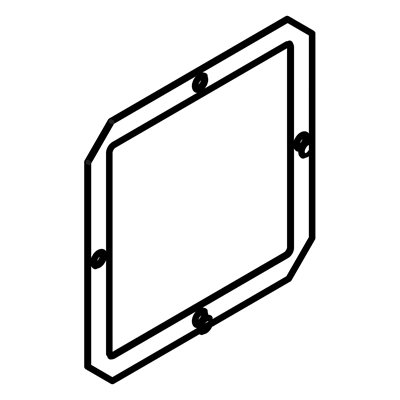 GASKET, COVER, UPPER ARM, SQUARE, NBR, 1MM THICK, Hs60~70 HARDNESS, UP350N