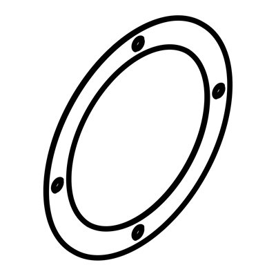 GASKET, COVER, UPPER ARM, ROUND, NBR, 1MM THICK, Hs60~70 HARDNESS, UP350N